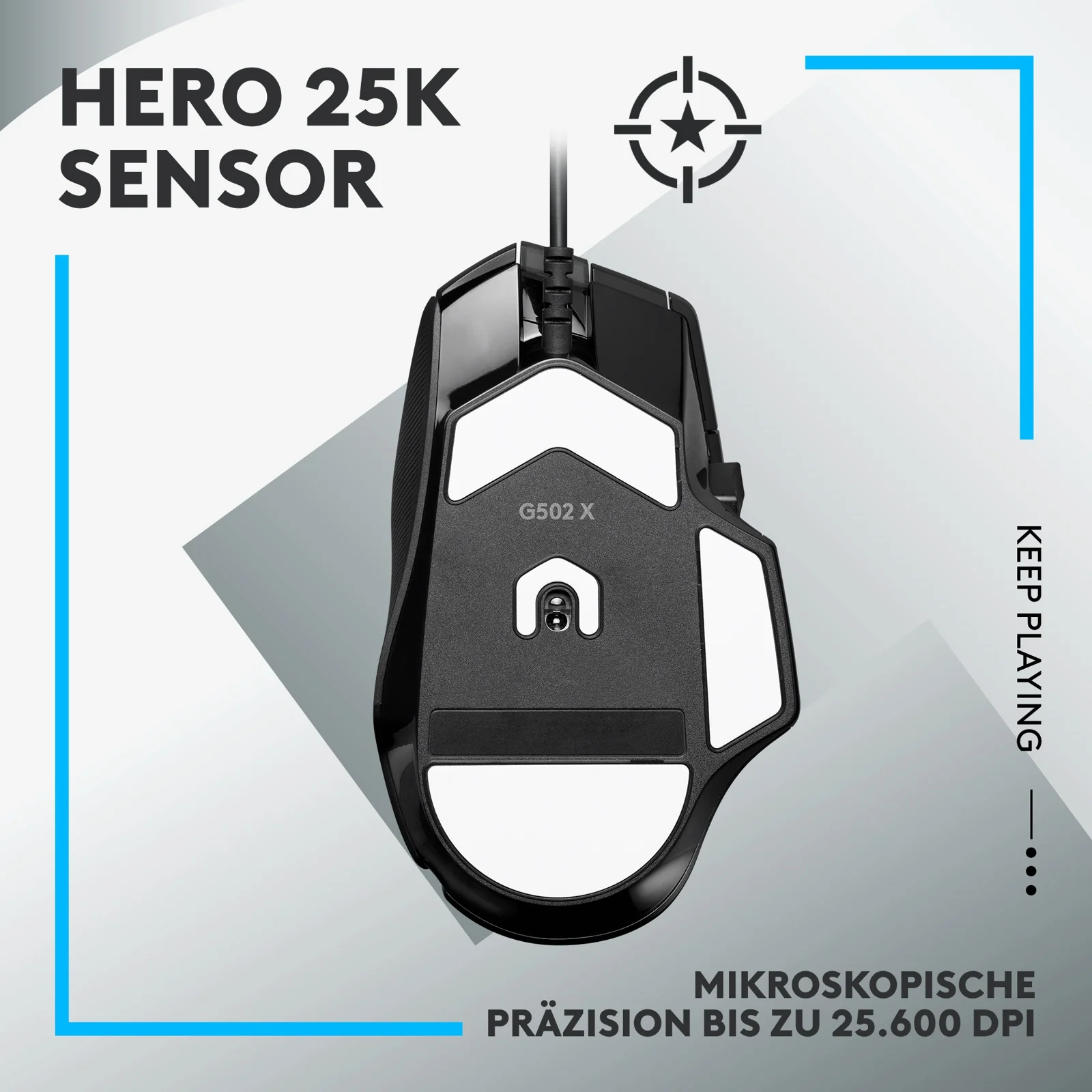 Logitech G G502 X Maus rechts USB Typ-A Optisch 25600 DPI - Image 11