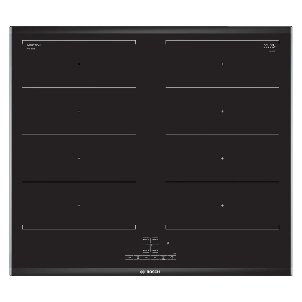 Bosch Serie 4 NXX675CB5E Induktionskochfeld integriert 60cm 4 Zonen Schwarz