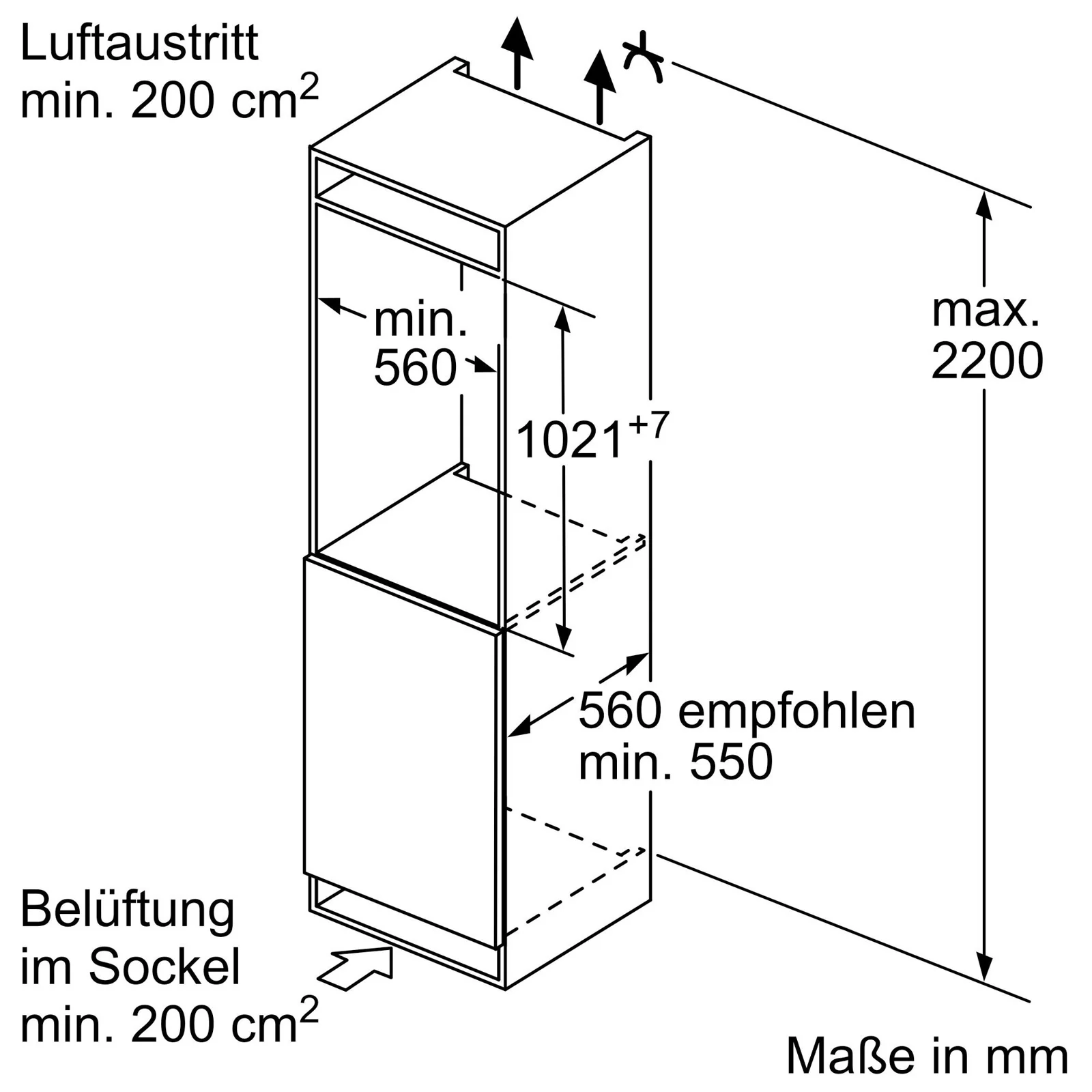 Neff KI2321SE0 Kühlschrank mit Gefrierfach Integriert 147 l E weiß - Image 8