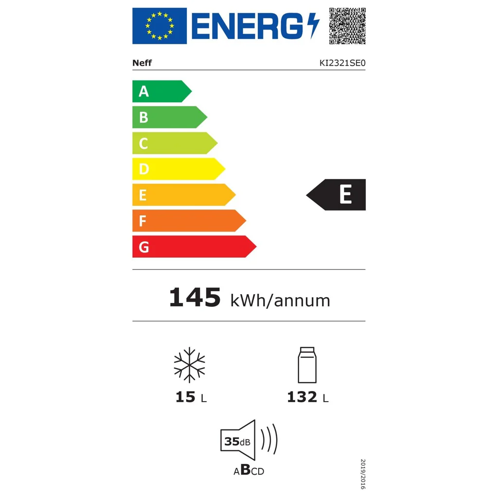 Neff KI2321SE0 Kühlschrank mit Gefrierfach Integriert 147 l E weiß - Image 9