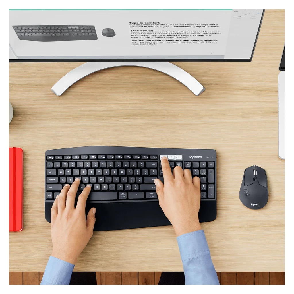 Logitech MK850 Performance Tastatur Maus enthalten RF Wireless + Bluetooth QWERTZ Deutsch Schwarz - Image 3
