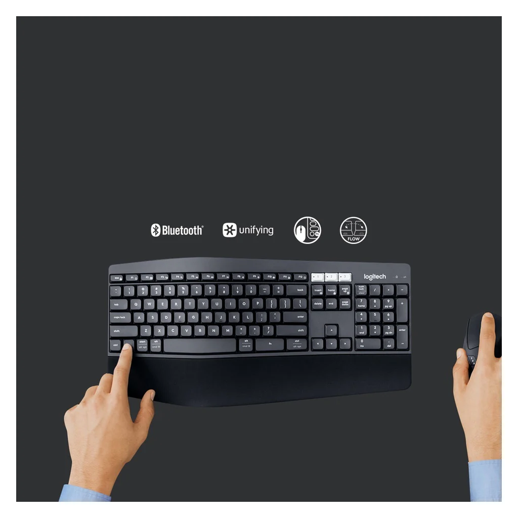 Logitech MK850 Performance Tastatur Maus enthalten RF Wireless + Bluetooth QWERTZ Deutsch Schwarz - Image 6