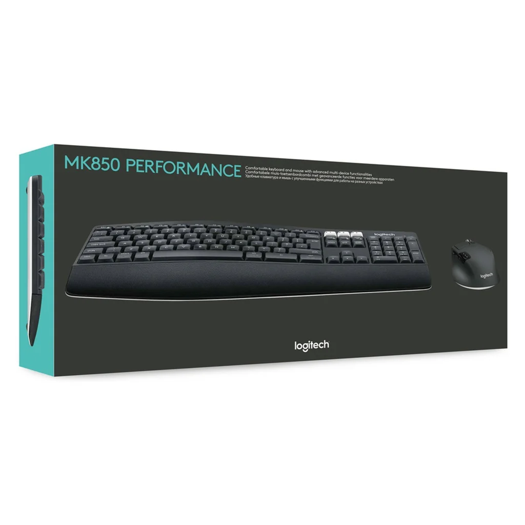 Logitech MK850 Performance Tastatur Maus enthalten RF Wireless + Bluetooth QWERTZ Deutsch Schwarz - Image 7