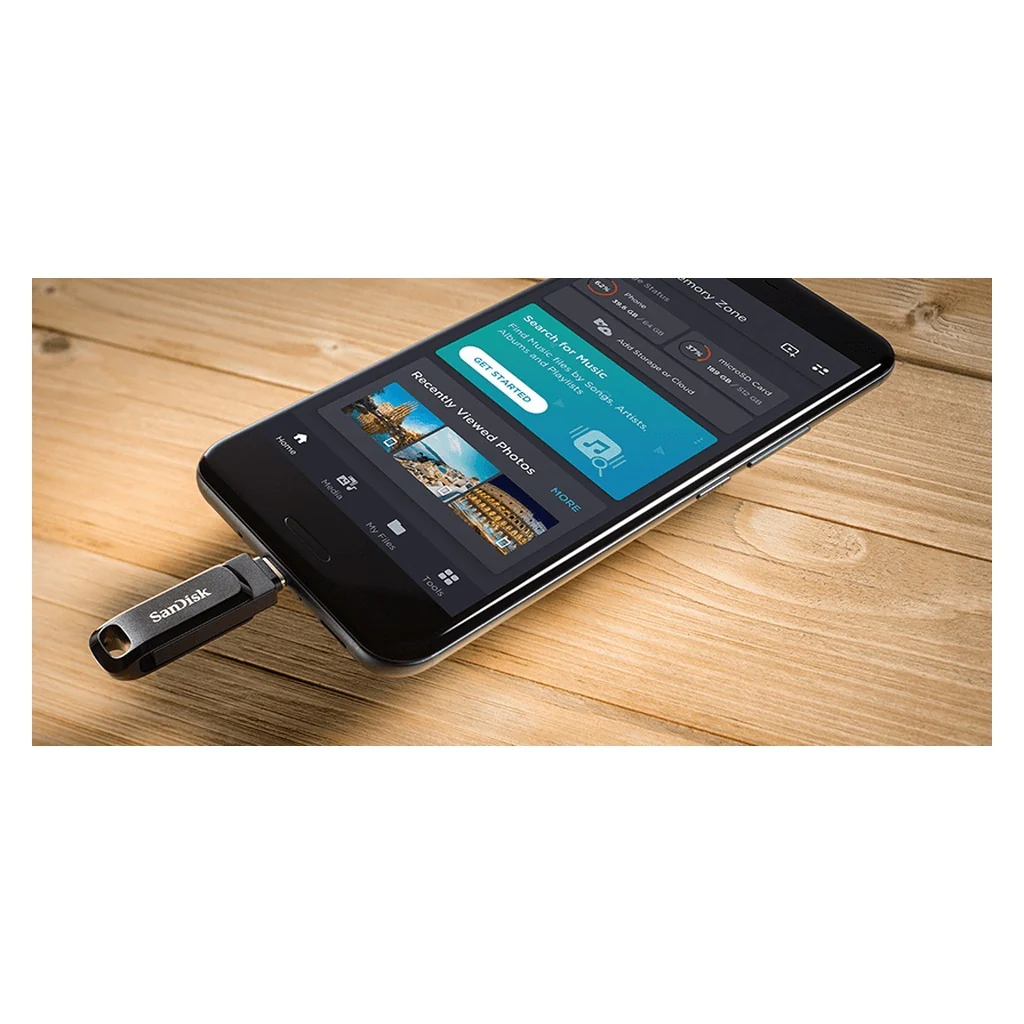 SanDisk Ultra Dual Drive Go USB-Stick 256 GB USB Type-A / USB Type-C 3.2 Gen 1 (3.1 Gen 1) Schwarz - Image 8