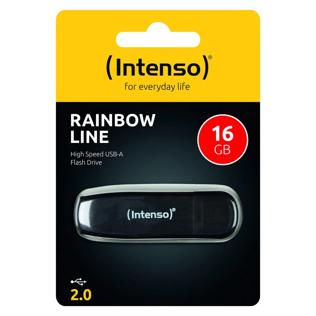 Intenso Rainbow Line USB-Stick 16 GB USB Typ-A 2.0 Schwarz - Image 3