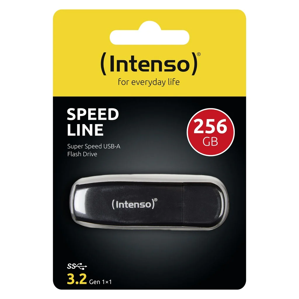 Intenso Speed Line USB-Stick 256 GB USB Typ-A 3.2 Gen 1 (3.1 Gen 1) Schwarz - Image 3
