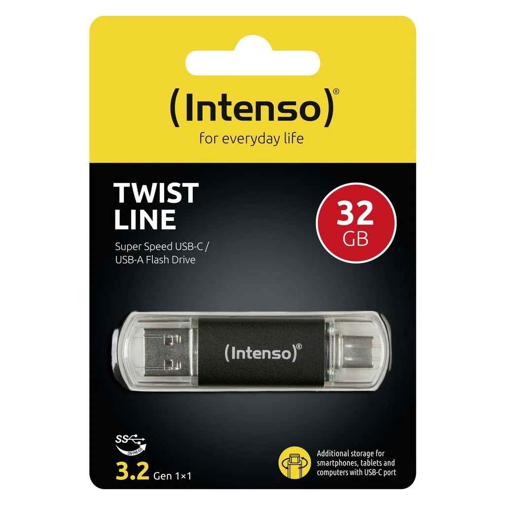 Intenso 3539480 USB-Stick 32 GB USB Type-A / USB Type-C 3.2 Gen 1 (3.1 Gen 1) Anthrazit - Image 2