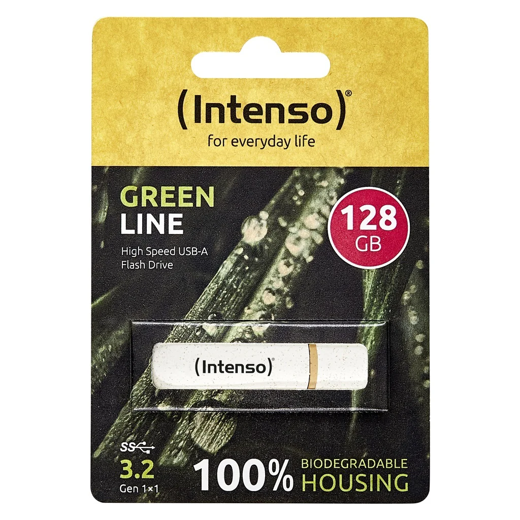 Intenso Green Line USB-Stick 128 GB USB Typ-A 3.2 Gen 1 (3.1 Gen 1) Beige, Braun - Image 3