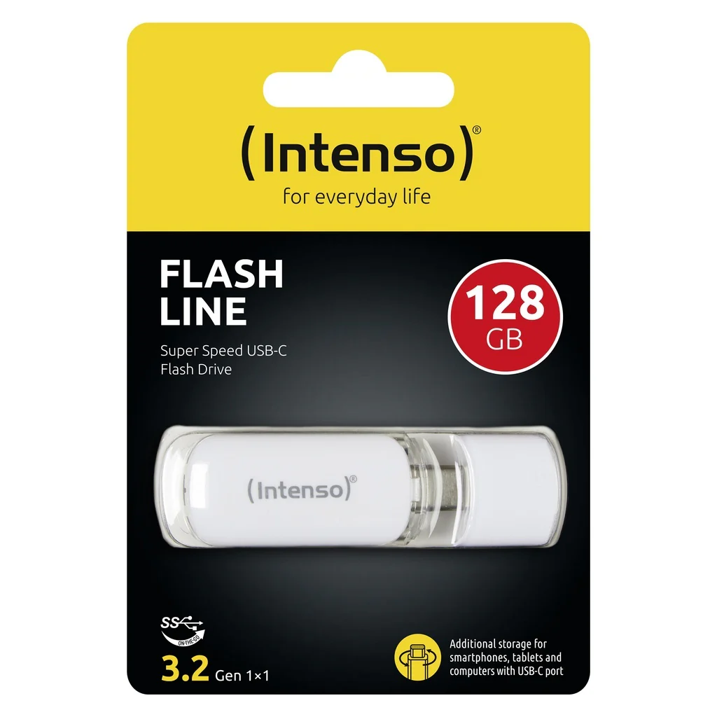 Intenso Flash Line USB-Stick 128 GB USB Typ-C 3.2 Gen 1 (3.1 Gen 1) Weiß - Image 5