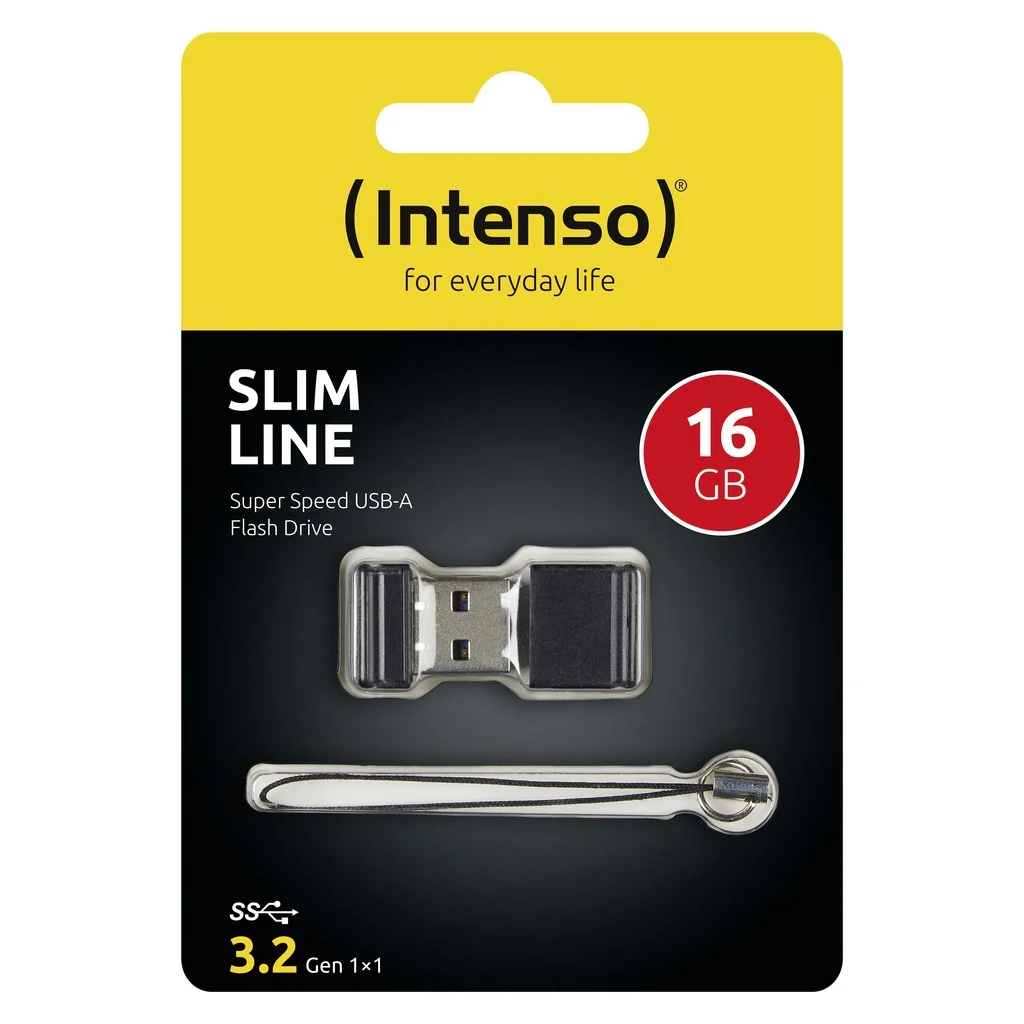 Intenso Slim Line USB-Stick 16 GB USB Typ-A 3.2 Gen 1 (3.1 Gen 1) Schwarz - Image 6