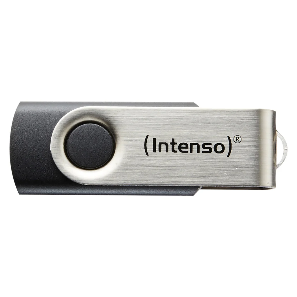 Intenso Basic Line USB-Stick 8 GB USB Typ-A 2.0 Schwarz, Silber - Image 2
