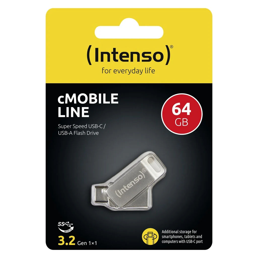 Intenso cMobile Line USB-Stick 64 GB USB Type-A / USB Type-C 3.2 Gen 1 (3.1 Gen 1) Silber - Image 8
