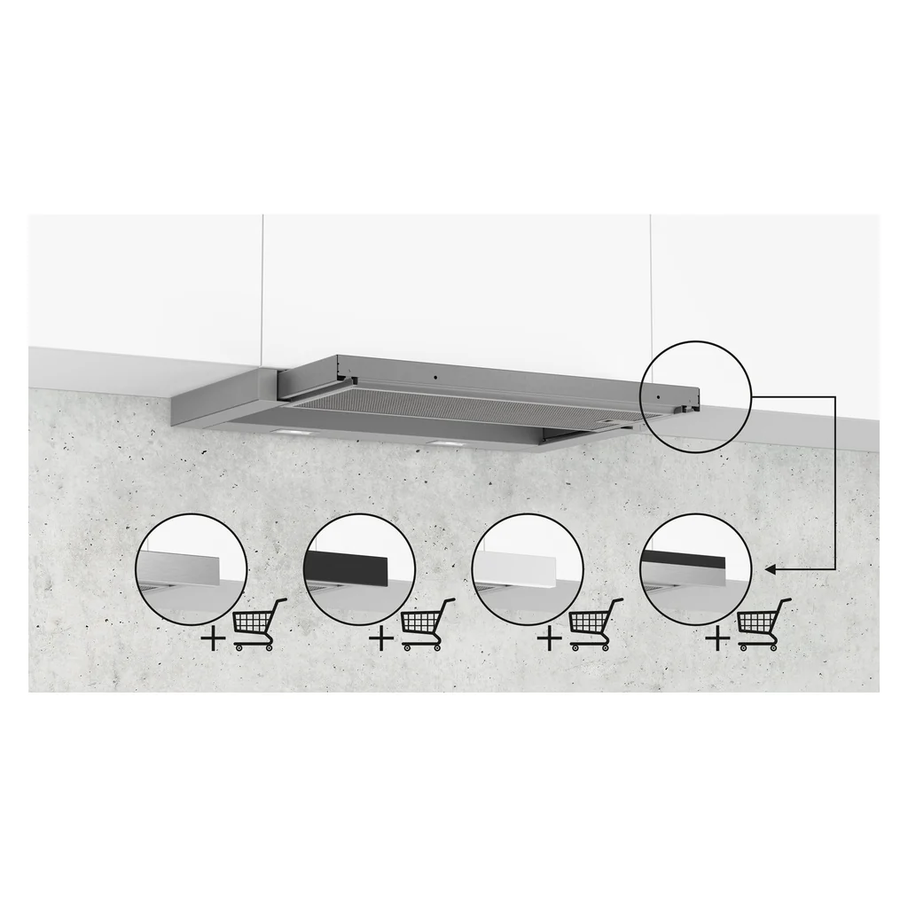 Siemens iQ300 LI64LB531 Dunstabzugshaube Halb eingebaut (Pullout) Edelstahl 271 m³/h A - Image 2