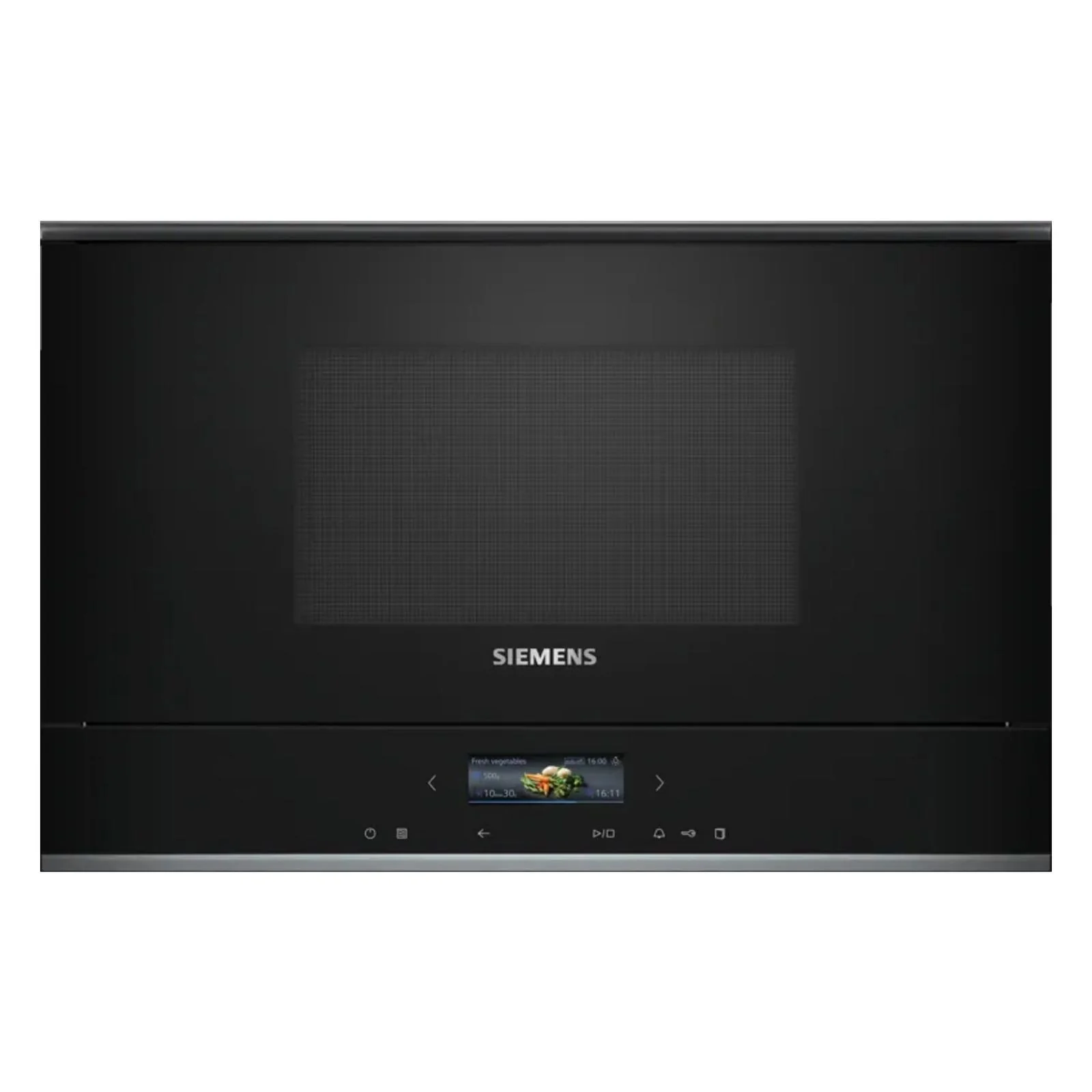 Siemens iQ700 BF722L1B1 Mikrowelle Schwarz Solo-Mikrowelle Integriert 21 l 900 W