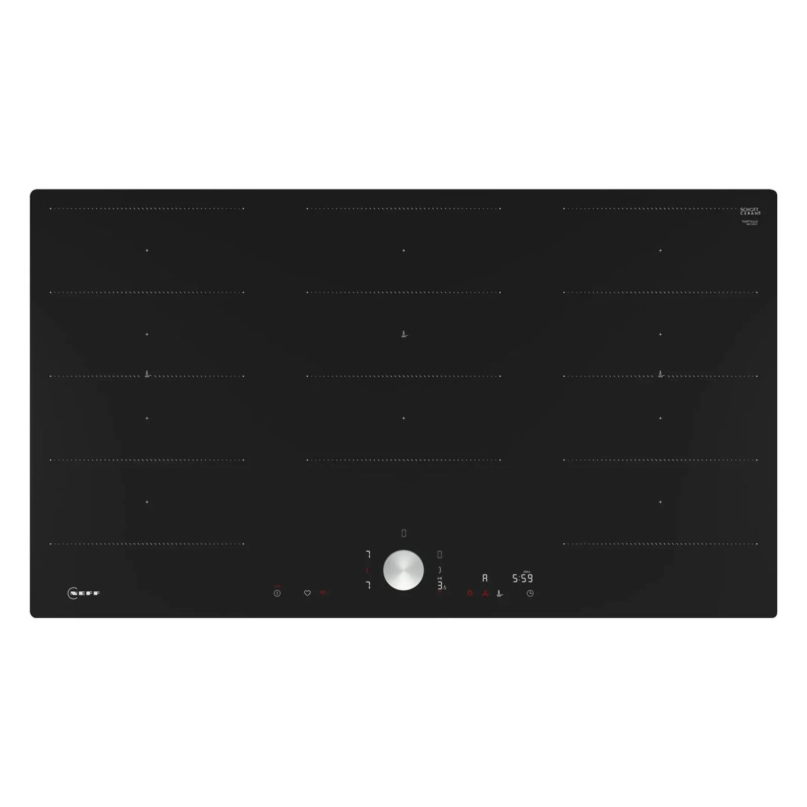 Neff T69PTX4L0 Induktionskochfeld Integriert 90 cm 5 Zonen Schwarz