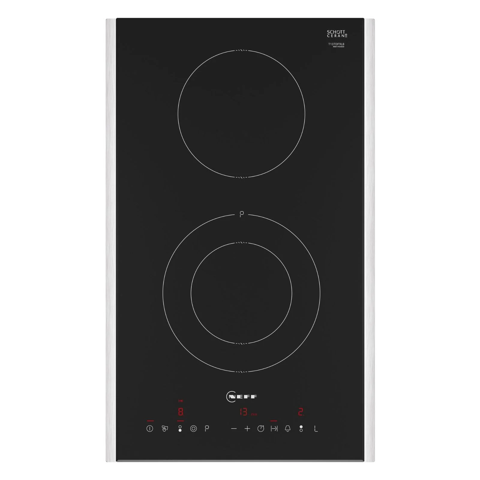 Neff T13TDF9L8 Kochfeld Integriert 30cm Keramik 2 Zonen Schwarz