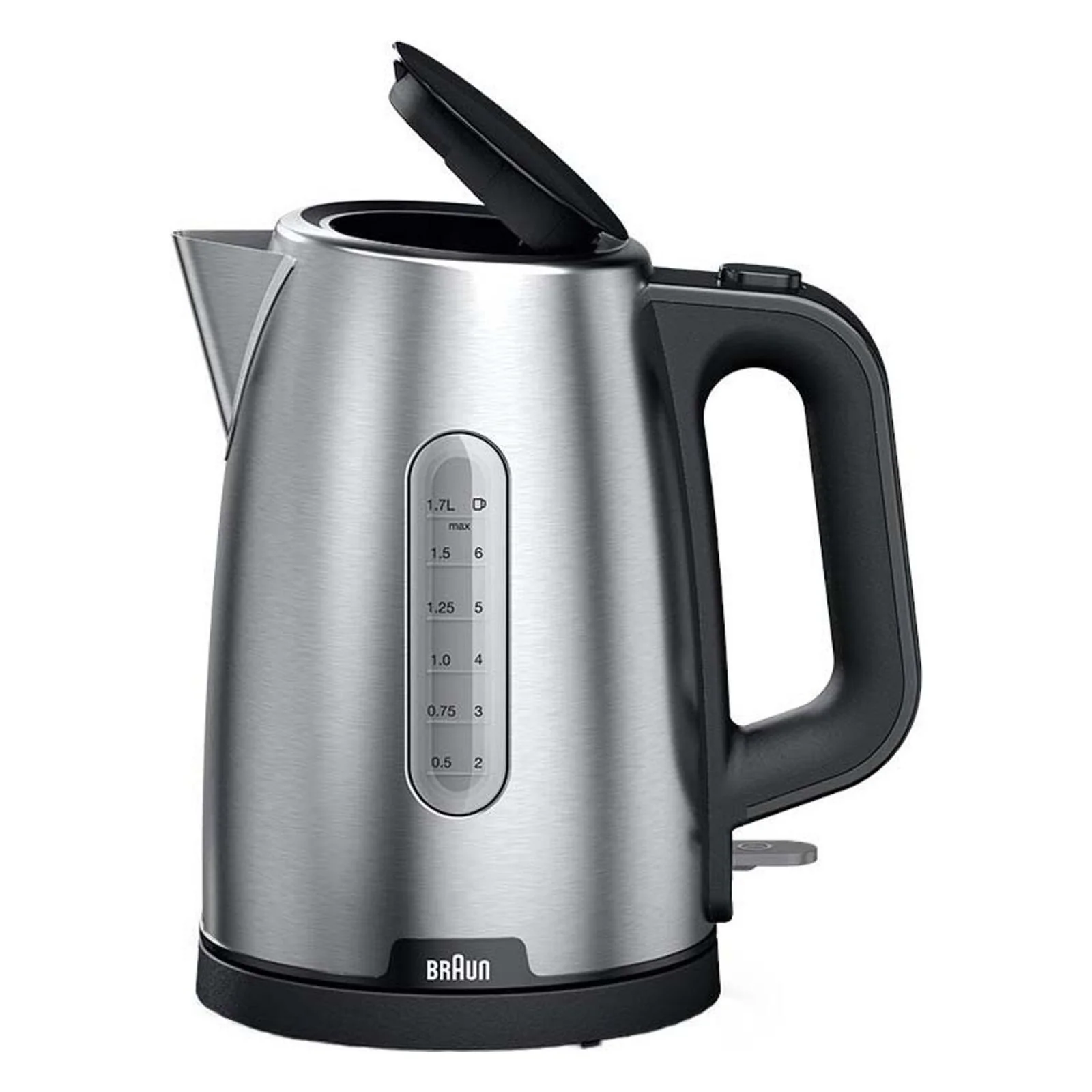 Braun PurShine WK 1500 BK Wasserkocher 1,7 l 2200 W Schwarz, Edelstahl - Image 3