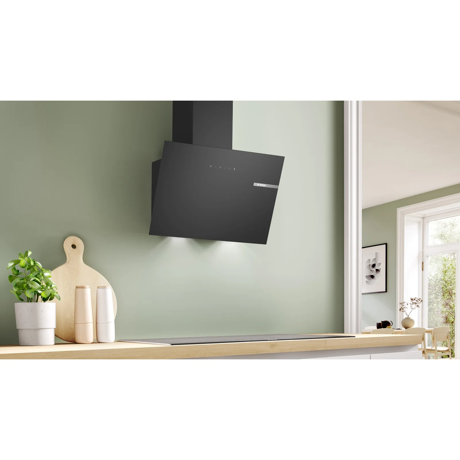 Bosch Serie 2 DWK65DK60 Dunstabzugshaube Wandmontiert Schwarz 430 m³/h A - Image 2