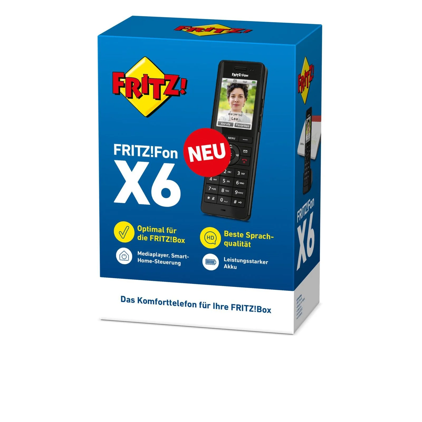 AVM FRITZ!Fon X6 schnurloses DECT-Telefon schwarz - Image 4