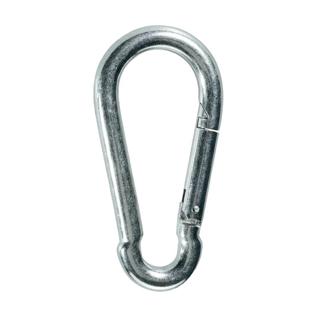 12x Karabinerhaken 50x5 mm Stahl verzinkt DIN5299 - Image 2