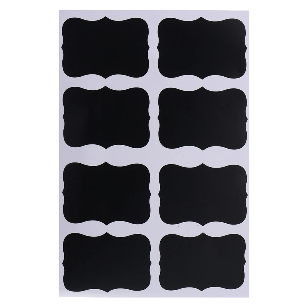 TP 4er Set Vorratsglas mit Bambusdeckel und 8 Kreidetafel- Sticker (4 x 350ml) - Image 8