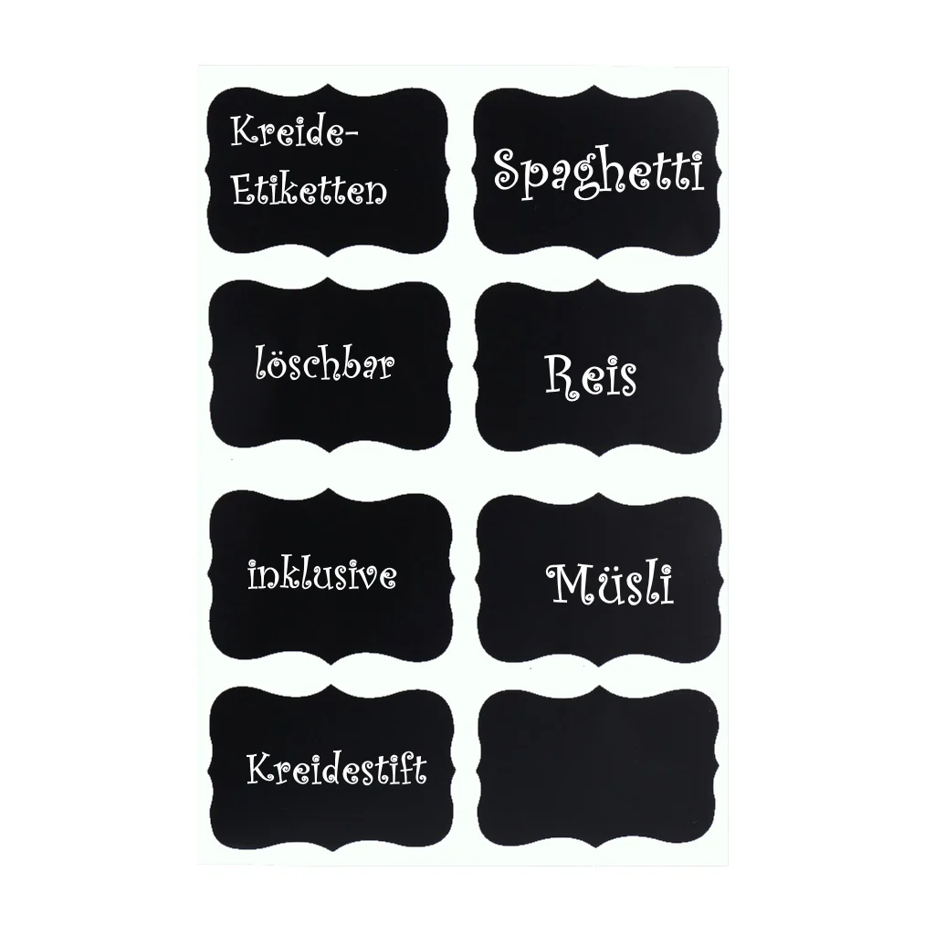 TP 4er Set Vorratsglas mit Bambusdeckel und 8 Kreidetafel- Sticker (4 x 1200ml) - Image 6