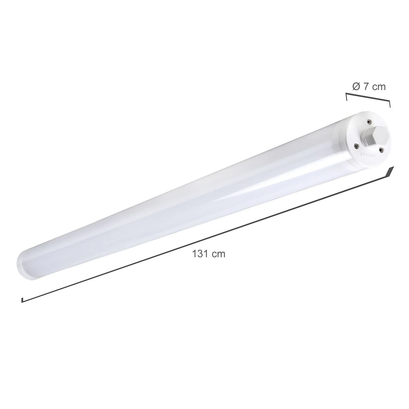 PRACHT TUBIS BL LED-Rohrleuchte 1,3m für Decken-/ Wandleuchte mit 1x24W, 2800lm 20 Stk. - Image 4