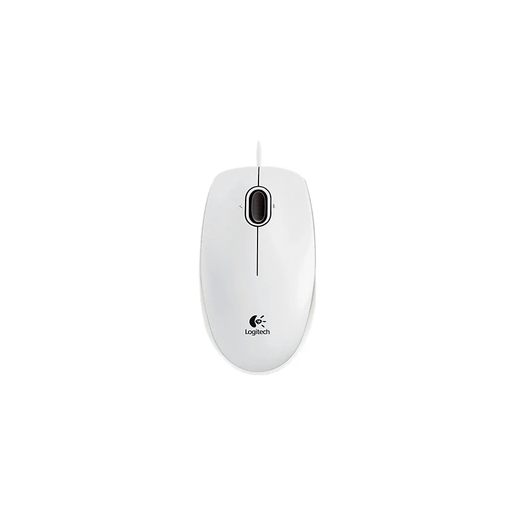 Logitech B100 optische USB-Maus weiß (kabelgebunden, beidhändig) - Image 2