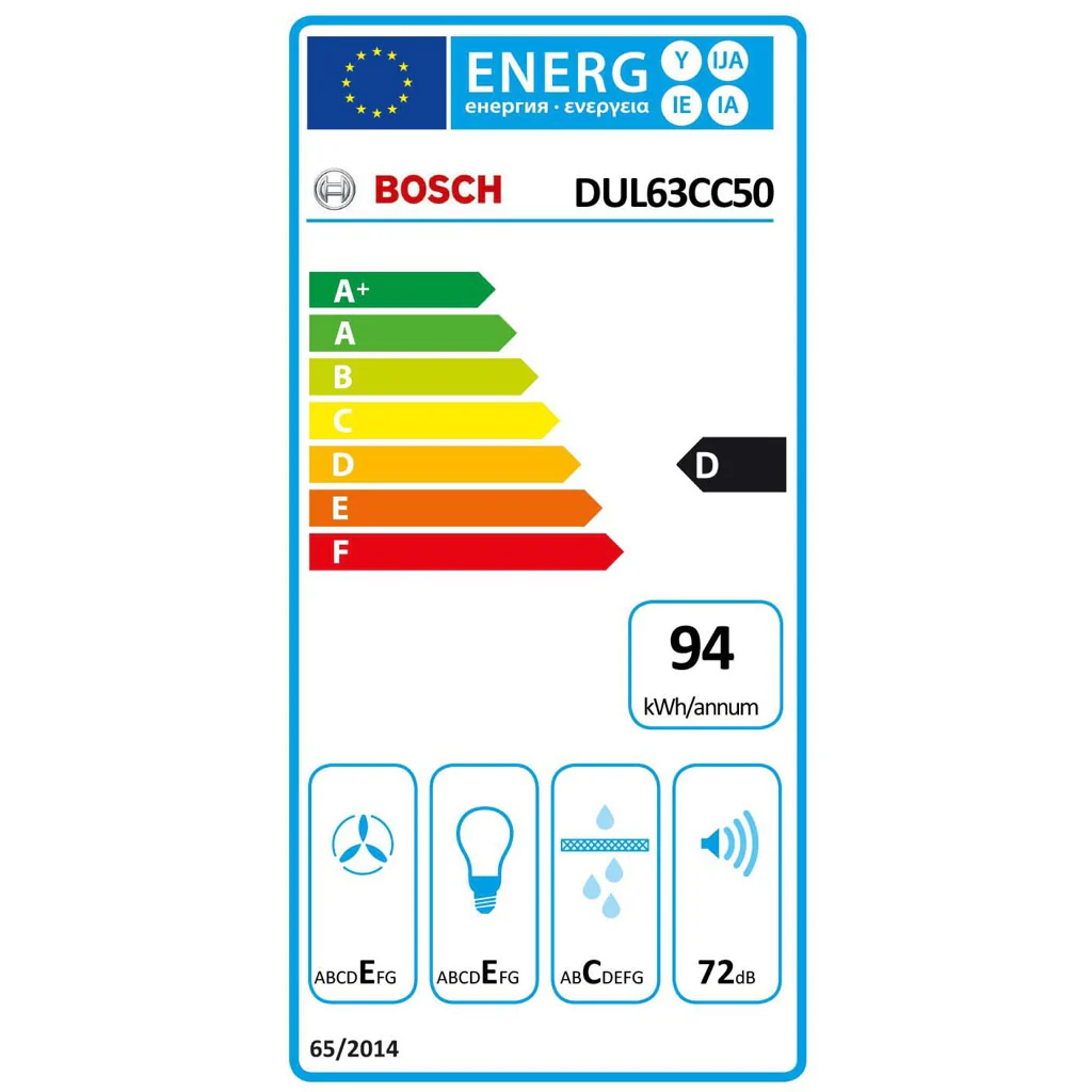 Bosch Serie 4 DUL63CC50 Unterbau-Dunstabzugshaube Wandmontiert Edelstahl 350 m³/h D - Image 4