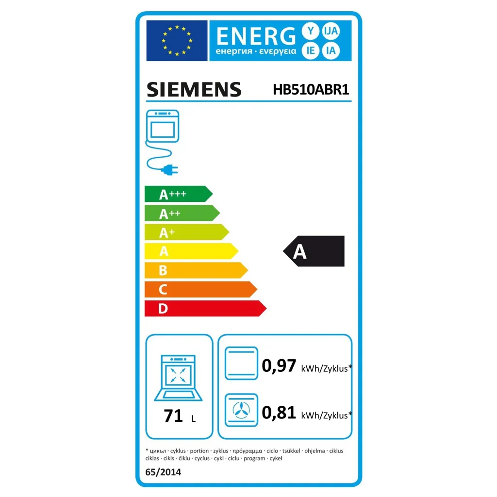 Siemens EB-Backofen IQ100 HB510ABR1 - Image 6