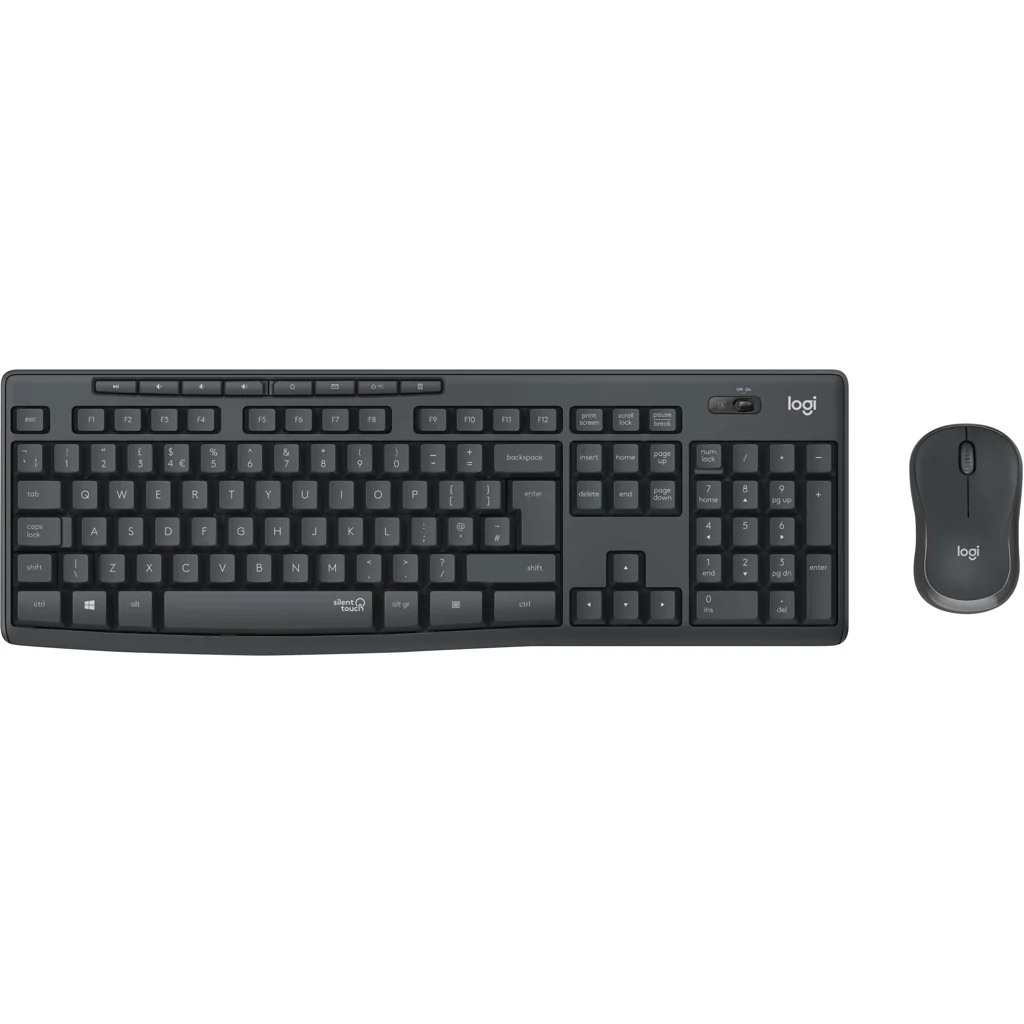 Logitech Tastatur/Maus Set SilentTouch,Wireless LOGITECH MK295 graf
