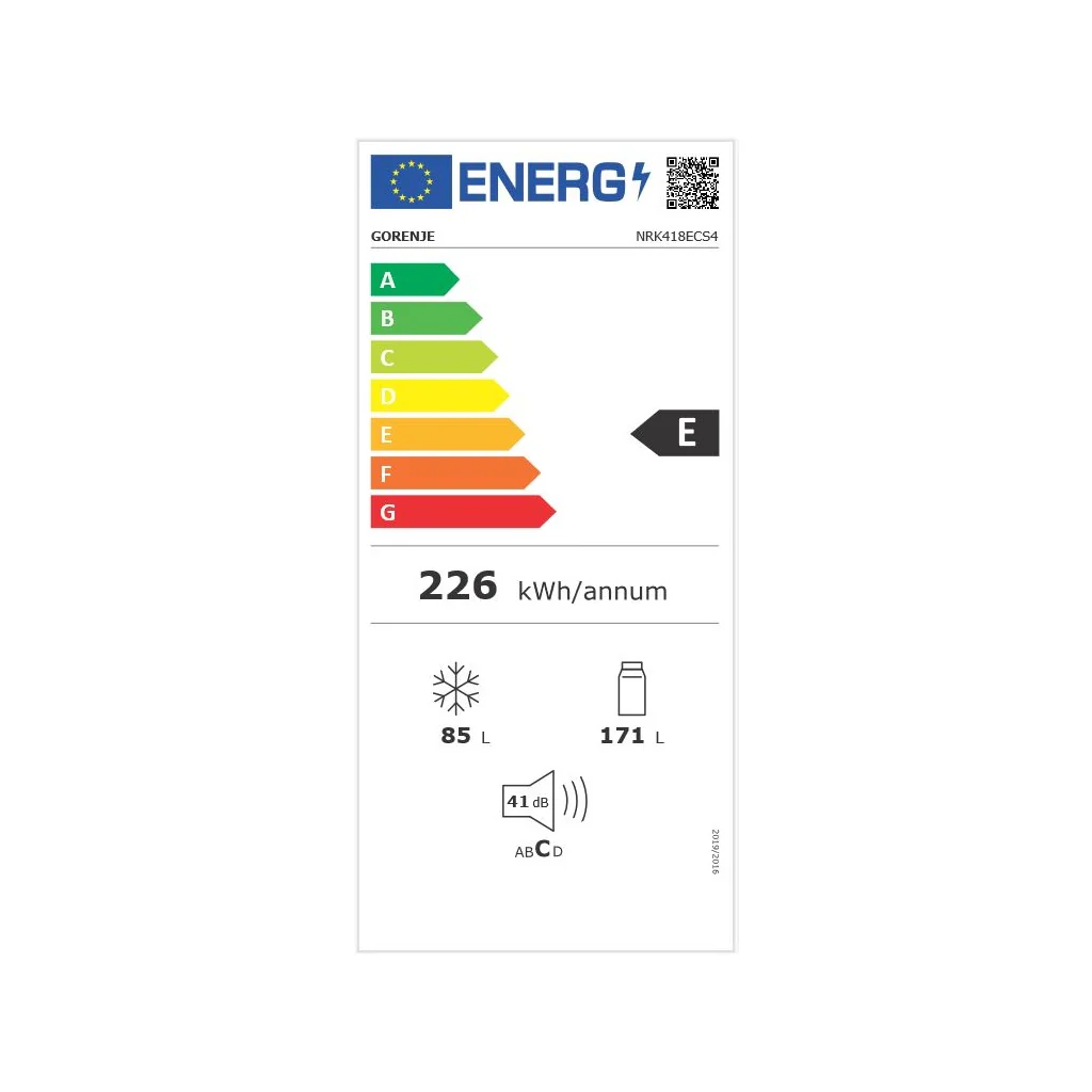 Gorenje NRK418ECS4 Kühl-/Gefrierkombination freistehend 55cm 256L Inox - Image 4