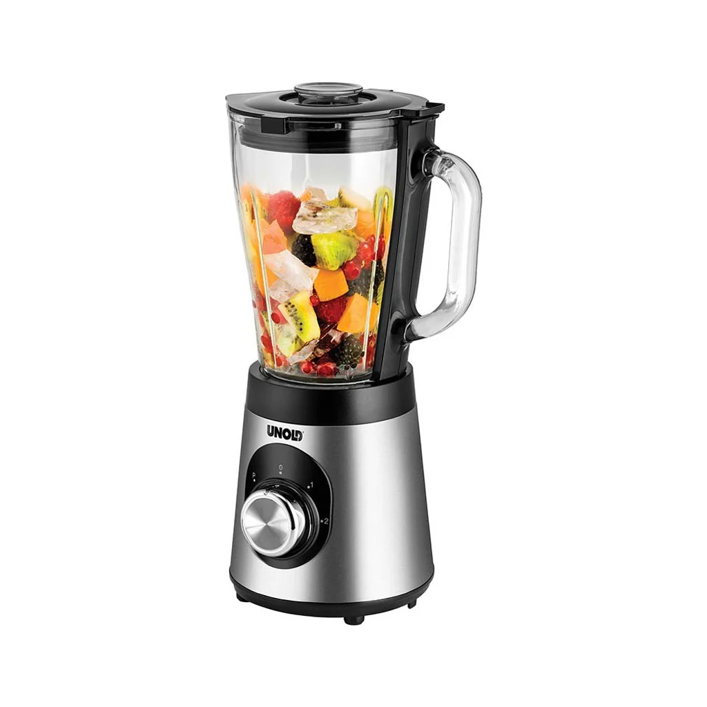 Unold Edel 78625 Standmixer 500 W 1,5 l Tischplatten-Mixer Edelstahl, Schwarz - Image 2