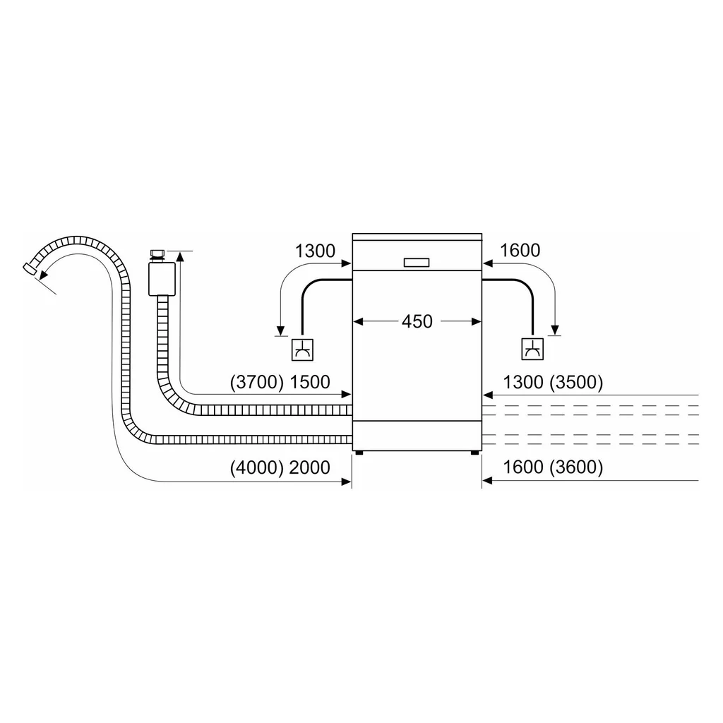 Bosch Serie 2 SPI2IKS10E Geschirrspüler teilintegrierbar 45cm 9 Maßgedecke F - Image 2
