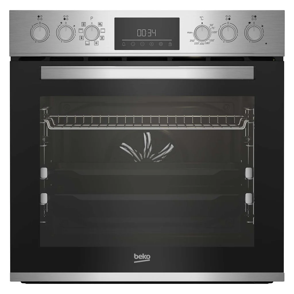Beko AeroPerfect BBUM12322X Einbauherd-Set inkl. Glaskeramik-Kochfeld A Edelstahl