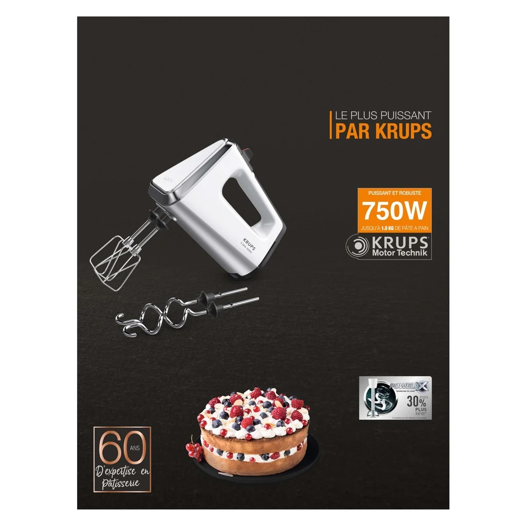 Krups 3Mix 9000 GN9121 Pürierstab 750 W Weiß - Image 2