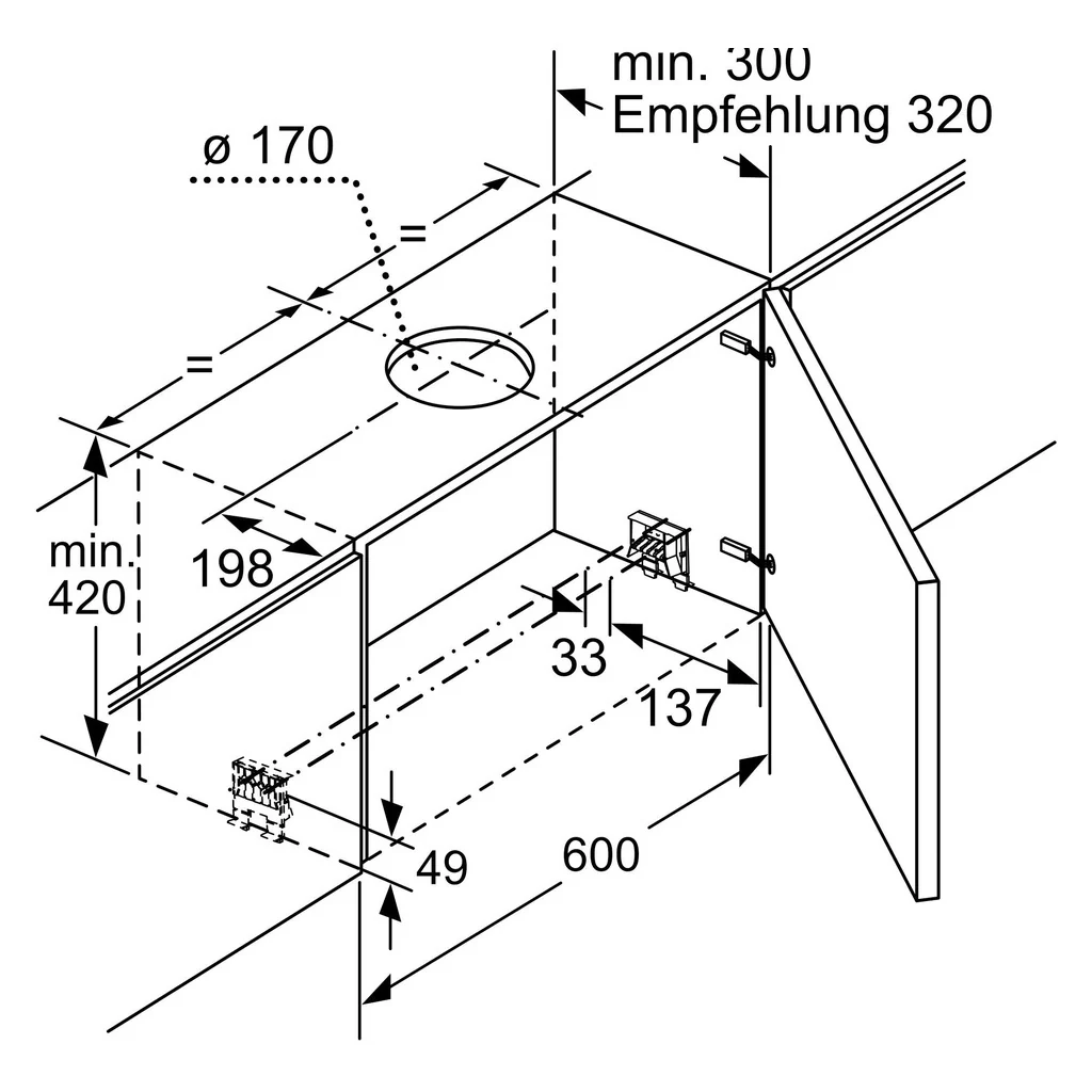 Constructa-Neff Flachschirmhaube 3 Stufen + 1 Intens D46ED52X1 - Image 3