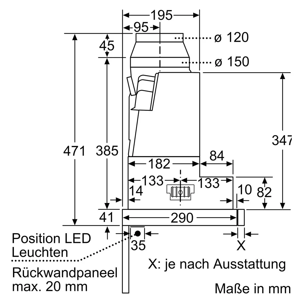Constructa-Neff Flachschirmhaube 3 Stufen + 1 Intens D46ED52X1 - Image 7