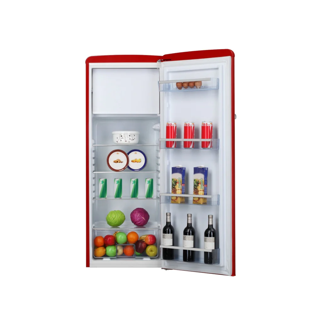 Amica KSR 364 150 R Kühlschrank mit Gefrierfach 218 L im Retrodesign Rot - Image 4