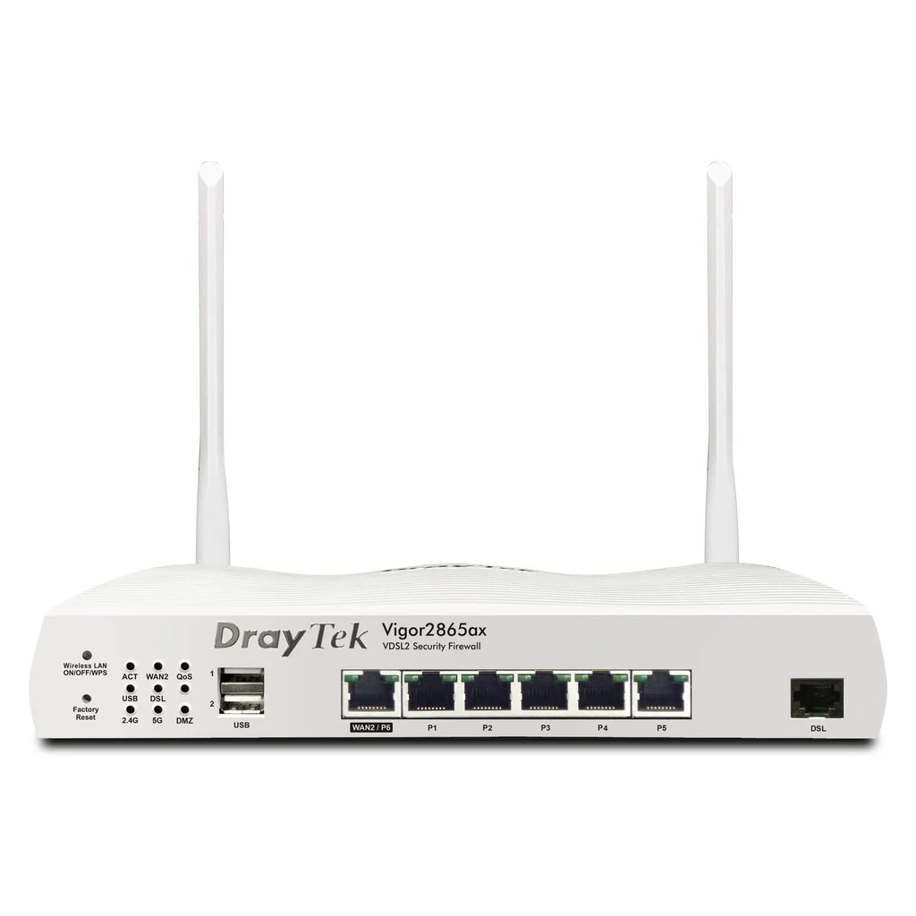 Draytek Vigor 2865ax WLAN-Router Gigabit Ethernet Dual-Band (2,4 GHz/5 GHz) Weiß - Image 2