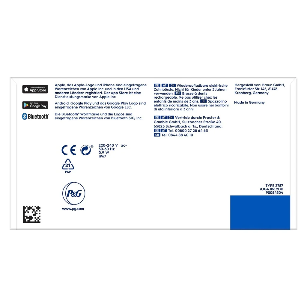 Oral-B Zahnbürste+Etui Magnet-Technologie iO 4 +Reiseetui schwarz - Image 7