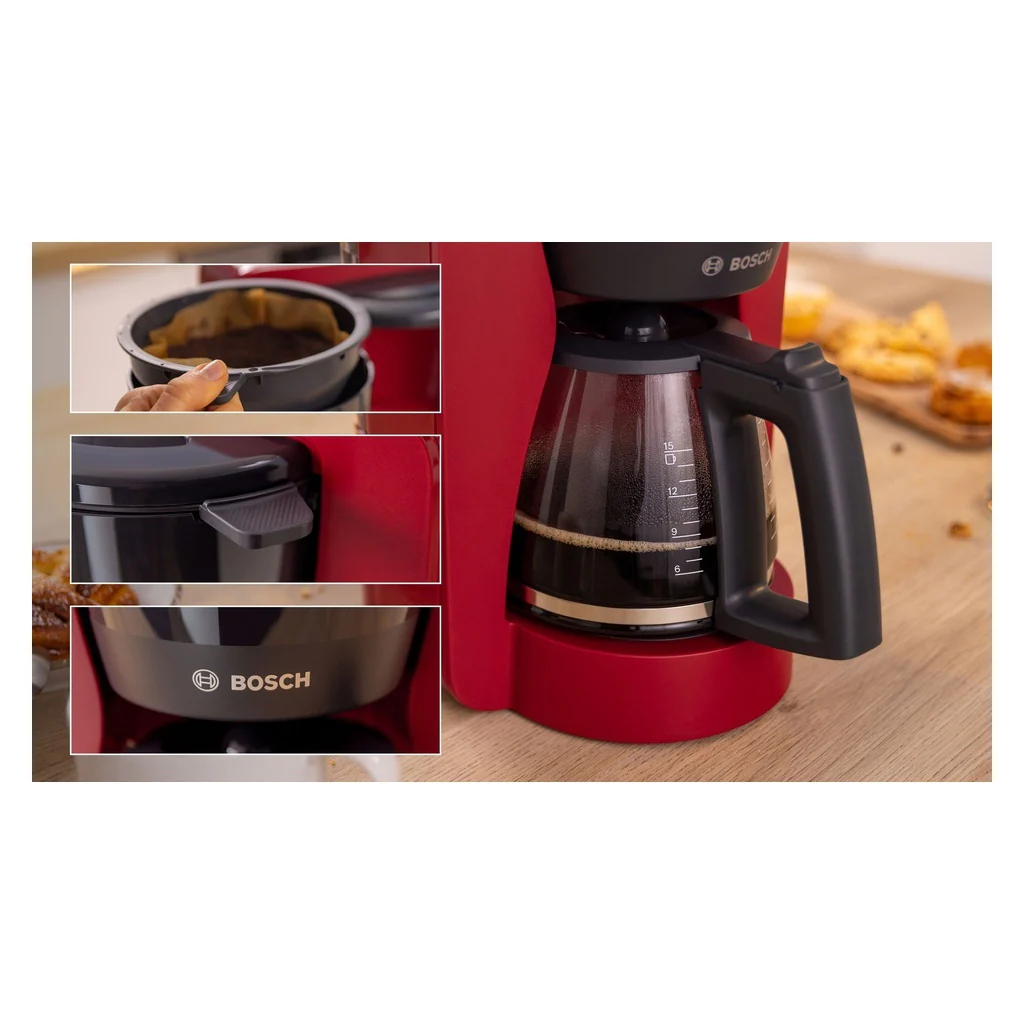 Bosch MyMoment TKA3M134 Filterkaffeemaschine 1,25 l 1200 W Rot - Image 4
