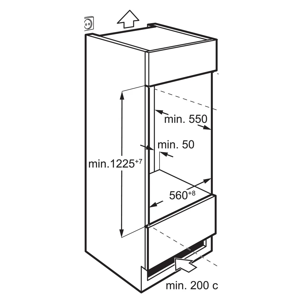 Electrolux AEG MDA EB-Kühlgerät Ecoline,Festtür OSF5O121DF - Image 6