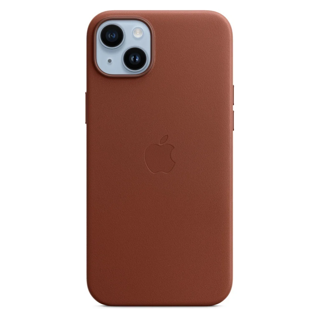 Apple Leder Case mit MagSafe für iPhone 14 Plus Umbra