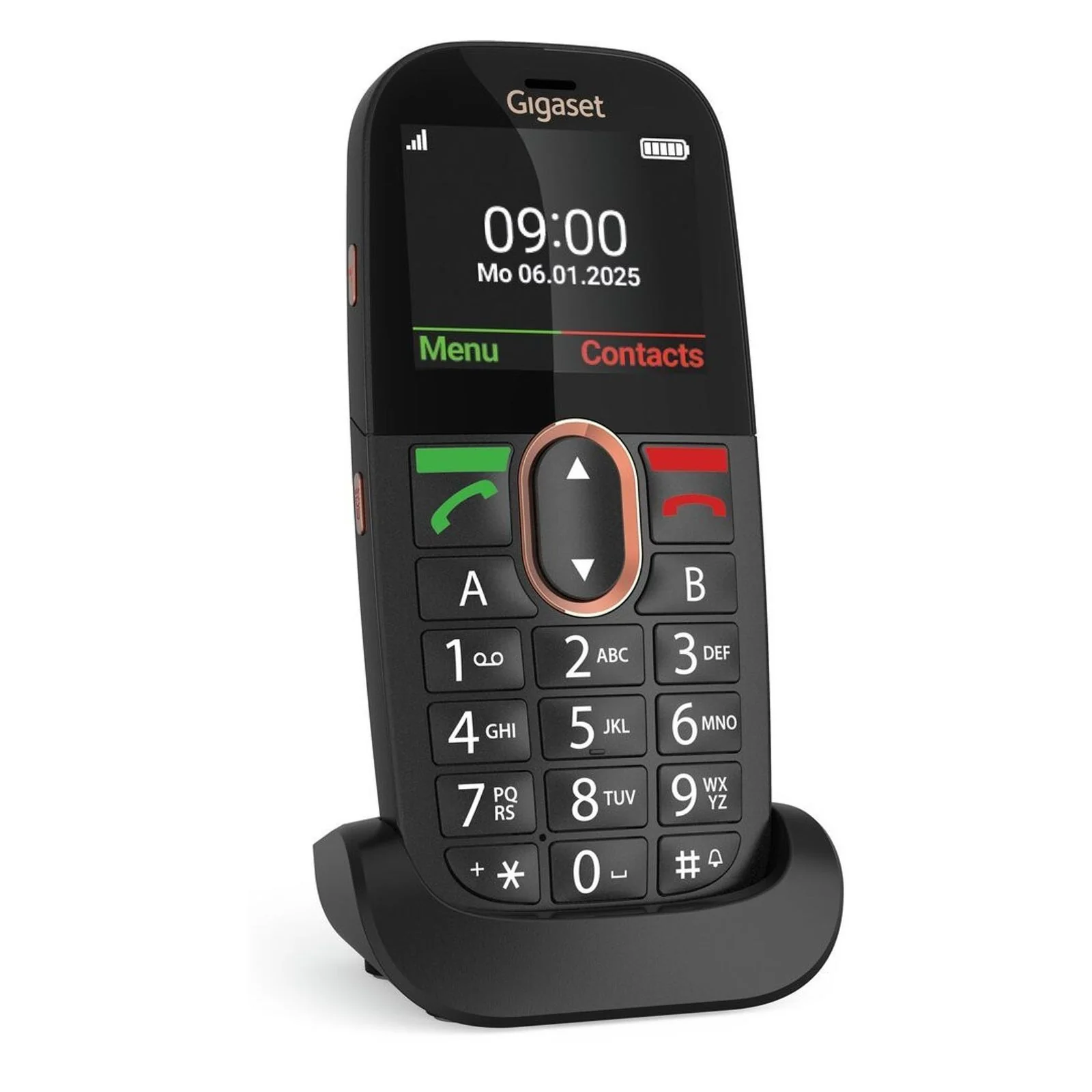 Gigaset GL695 5,87 cm (2.31) 113 g Schwarz Seniorentelefon - Image 3