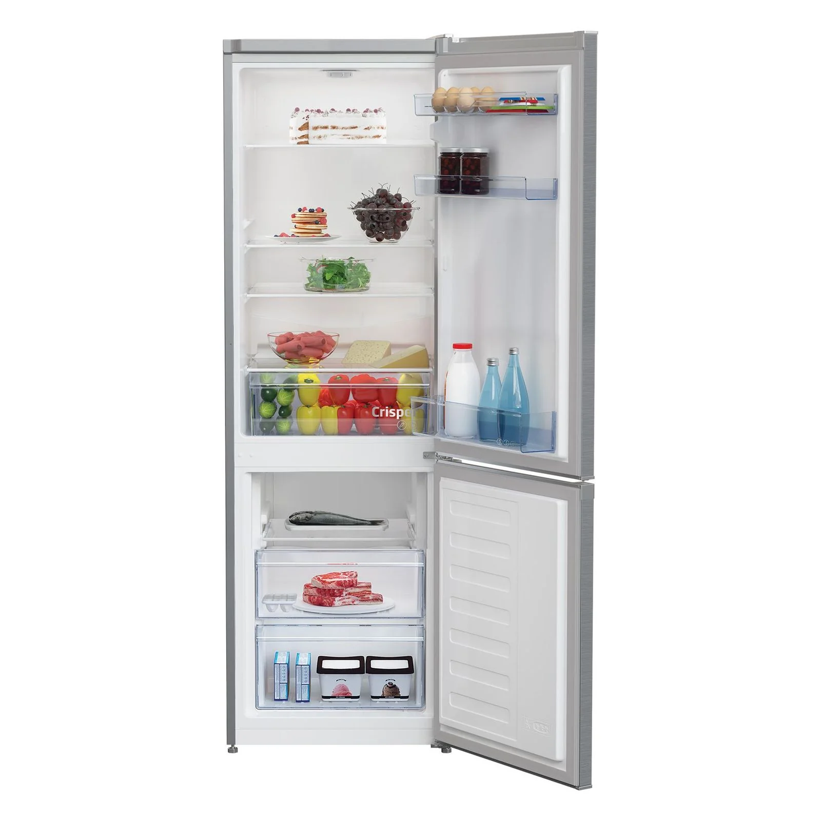Beko RCSA270K40SN Kühl- und Gefrierkombination Freistehend 262 l E Edelstahl - Image 2