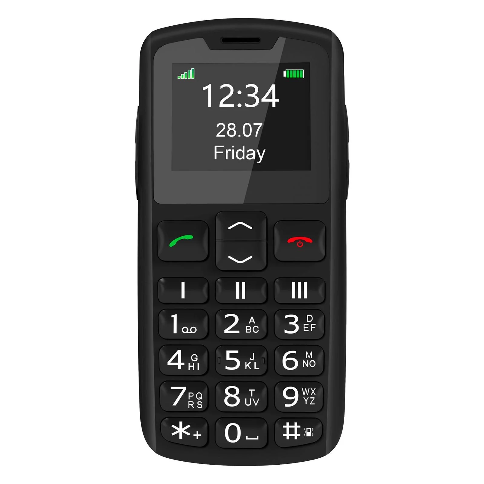 Beafon SL230 4,5 cm (1.77) 90 g Schwarz Seniorentelefon