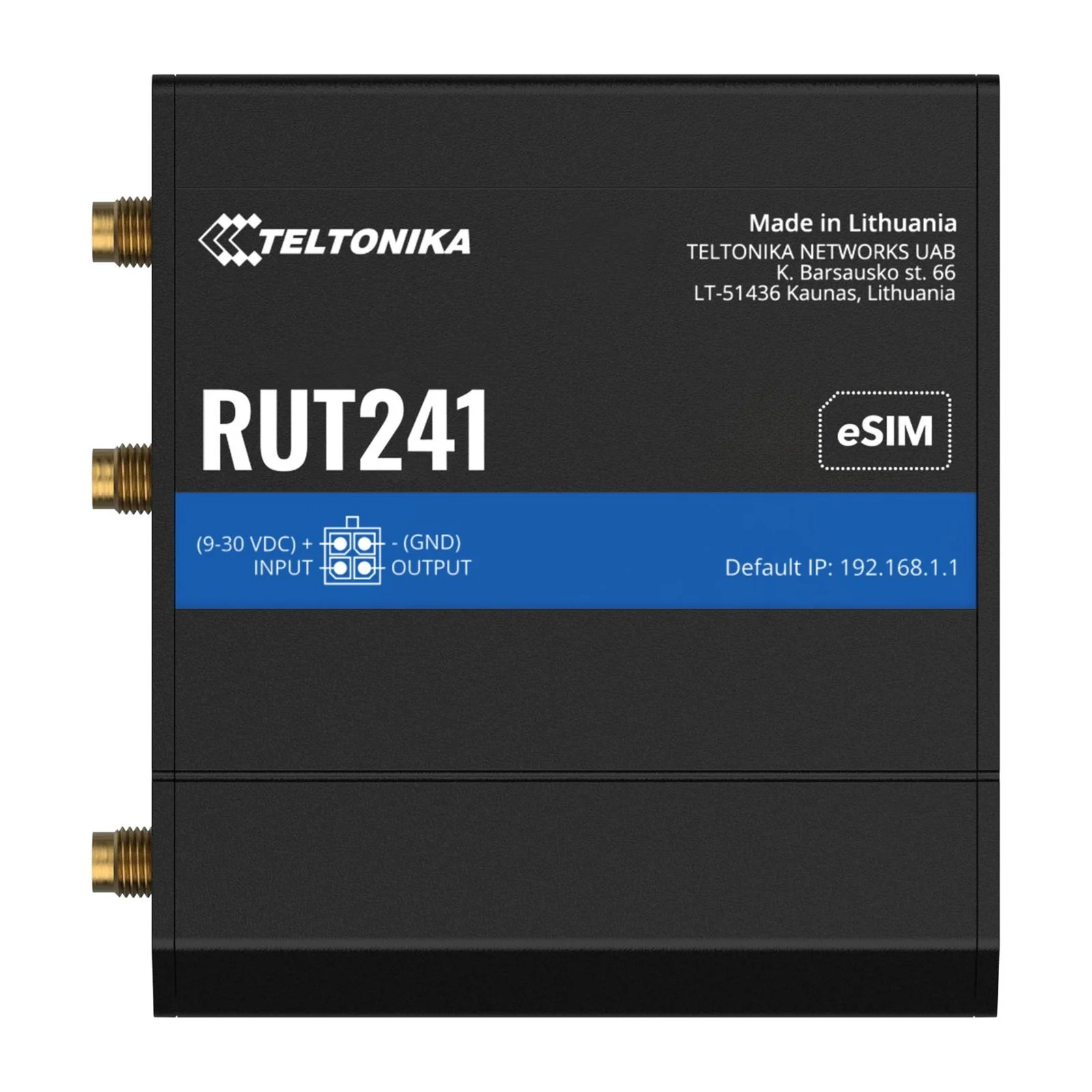 Teltonika RUT241 eSIM | Industrieller 4G-LTE- Router | Cat 4, 2x RJ45 100Mb/s, eSIM Router für - Image 3