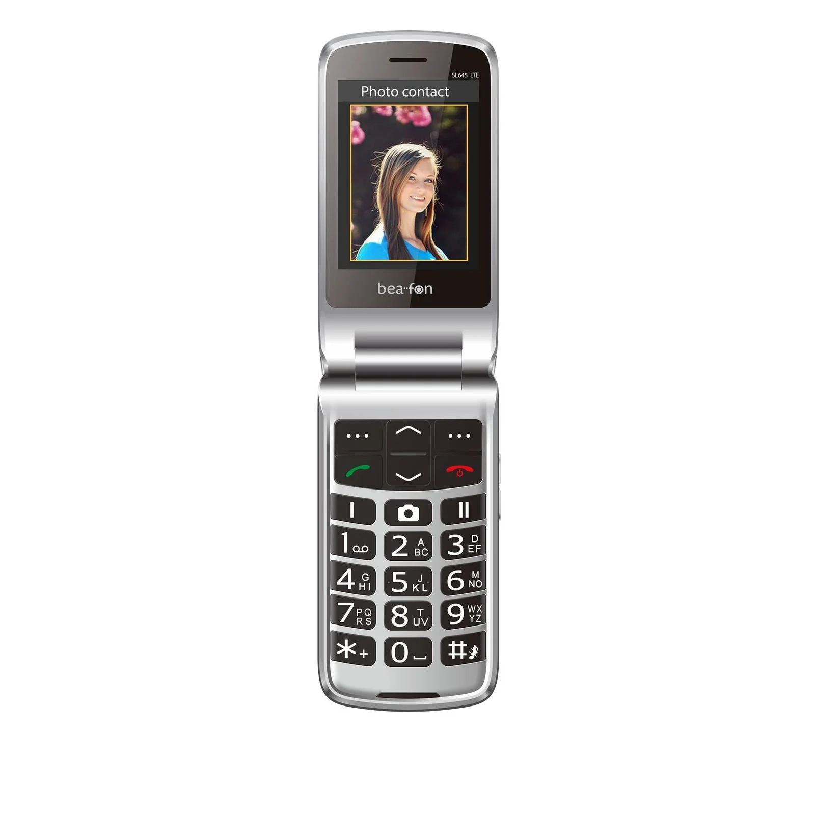 Beafon SL645 LTE 7,11 cm (2.8) 120 g Schwarz, Silber Seniorentelefon