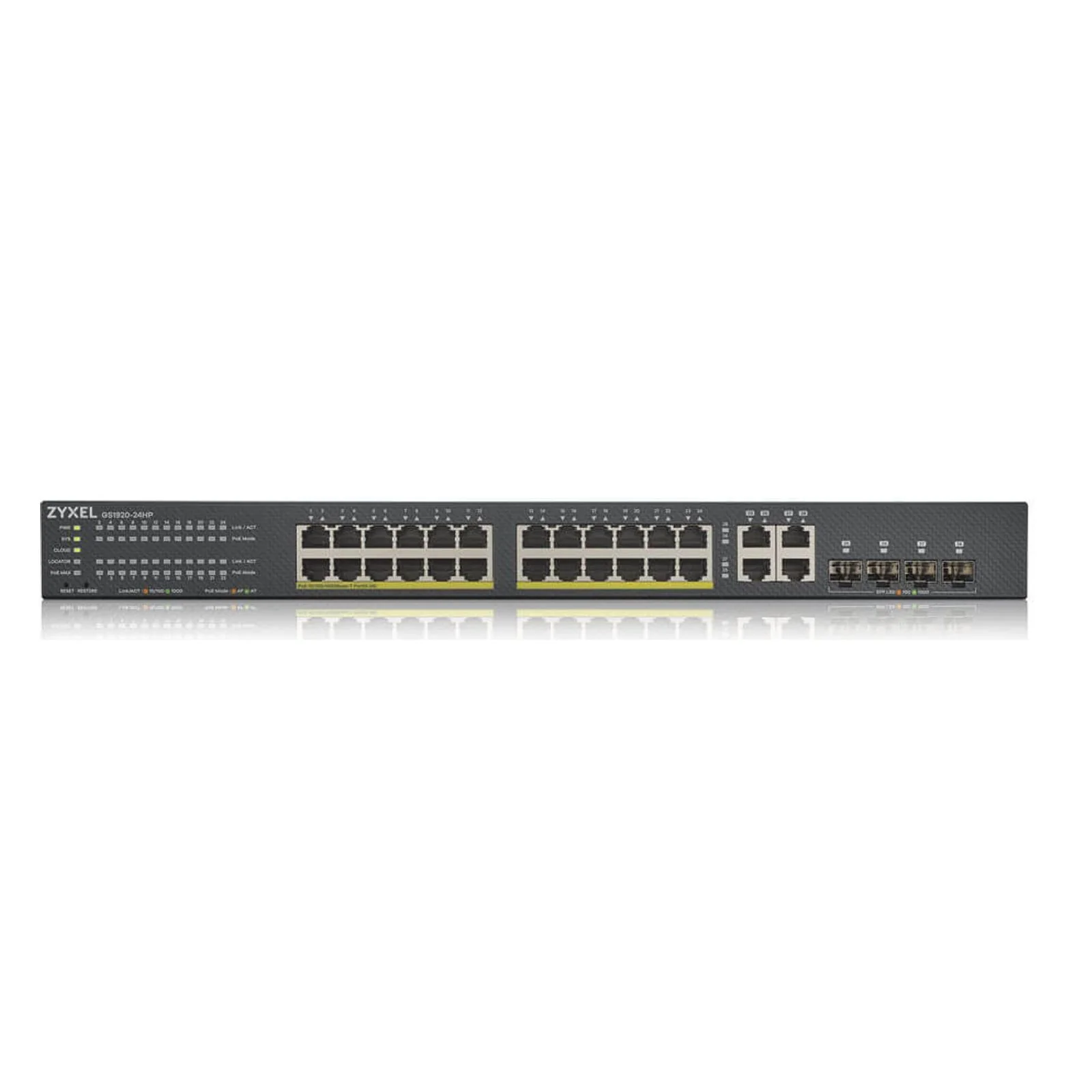 Zyxel GS1920-24HPV2 Managed Gigabit Ethernet (10/100/1000) Power over Ethernet (PoE) Schwarz - Image 2